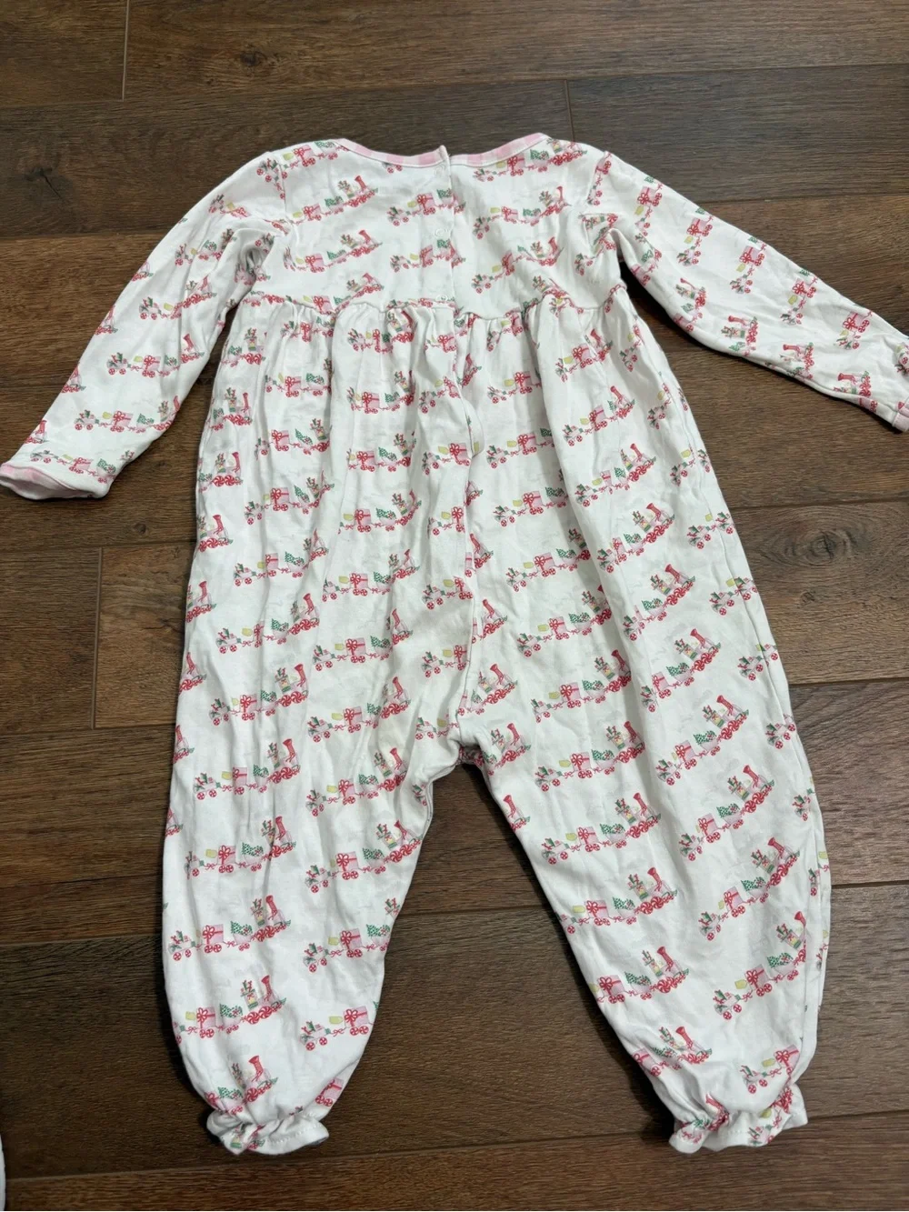 James & Lottie Christmas Train Romper Baby Girl 18M